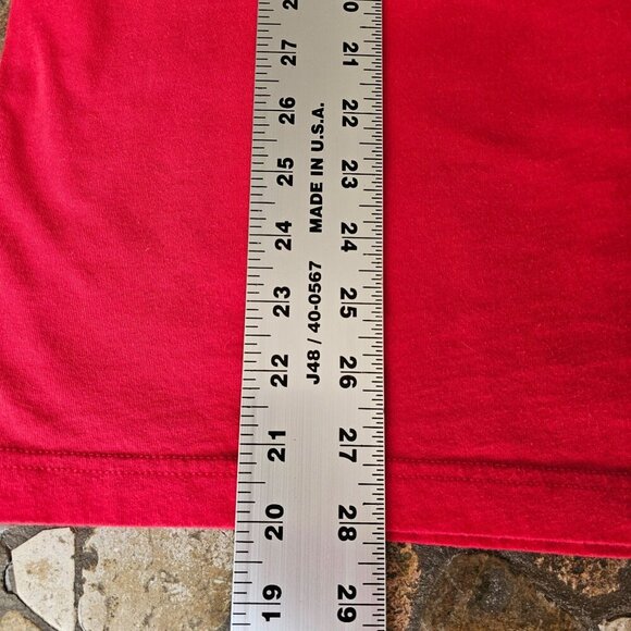 Vintage Red T-Shirt Featuring Scotty Says - Aye! Graphic From Auld Aberdonian 10 - Picture 9 of 9